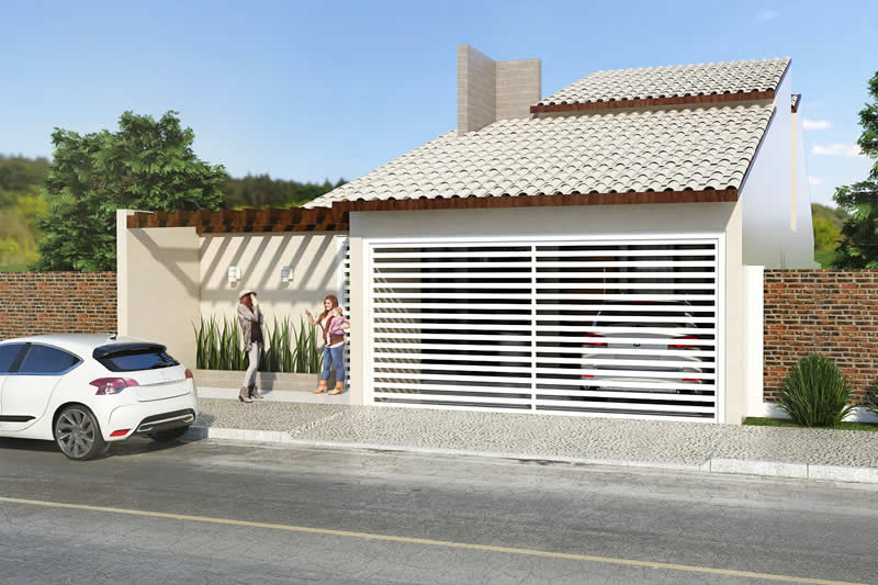 Single storey house plan with roof sight