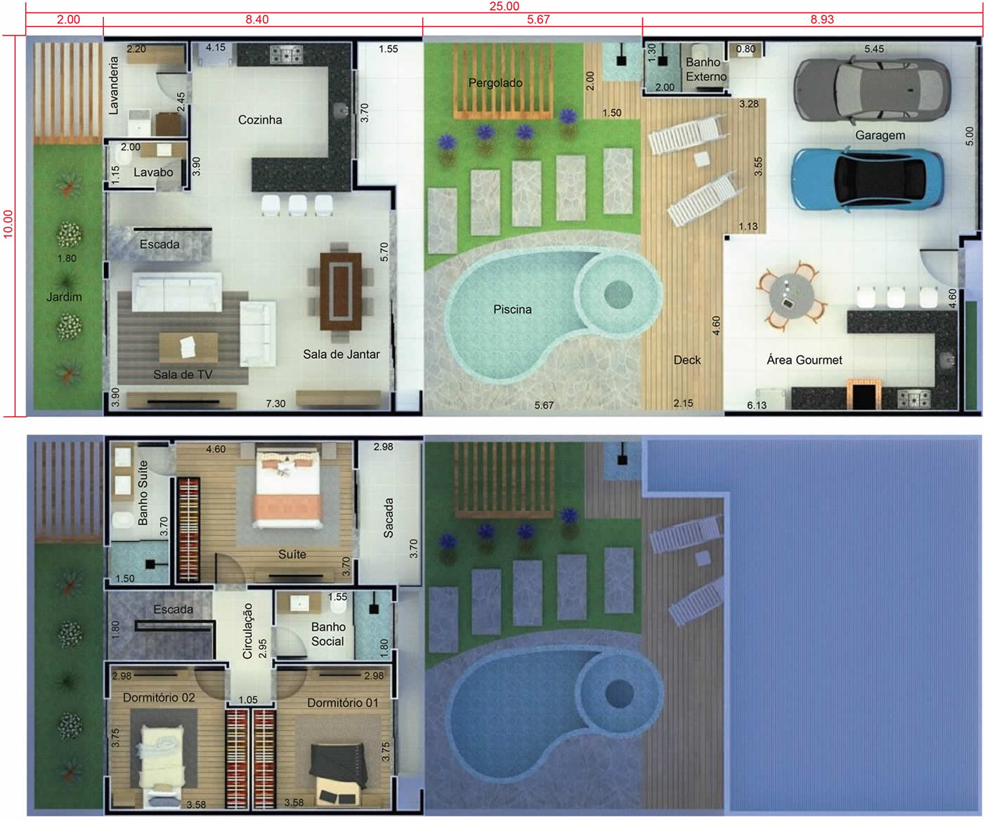 Ground floor house plan10x25
