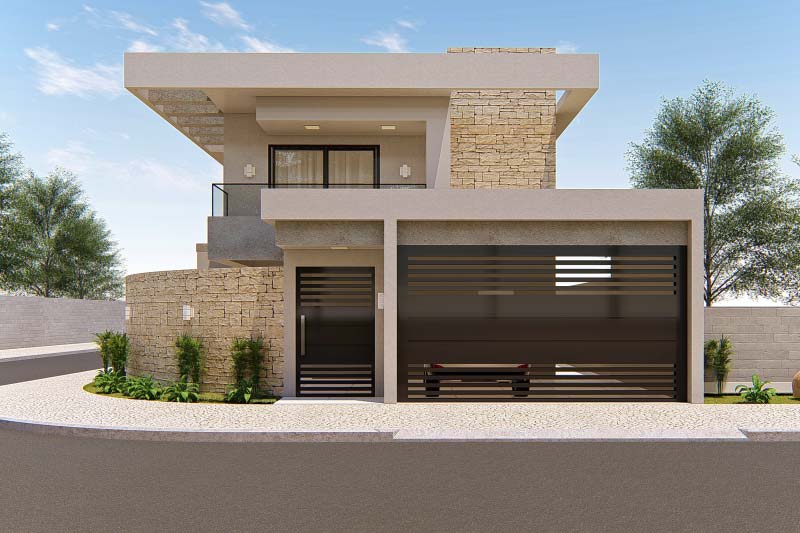 Corner House Plan