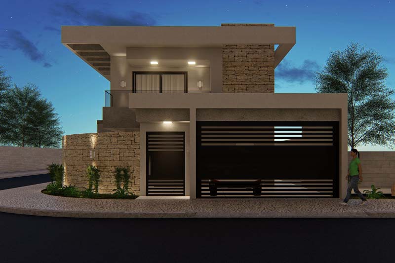 Corner House Plan