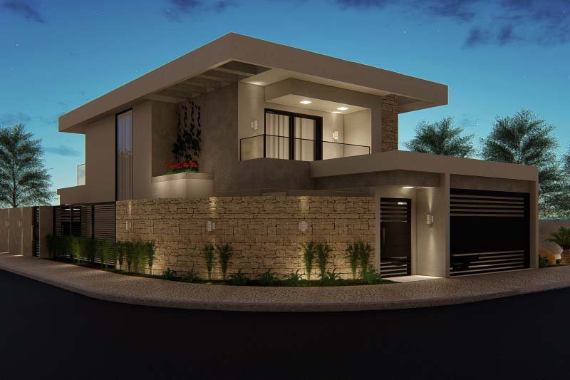 Corner House Plan