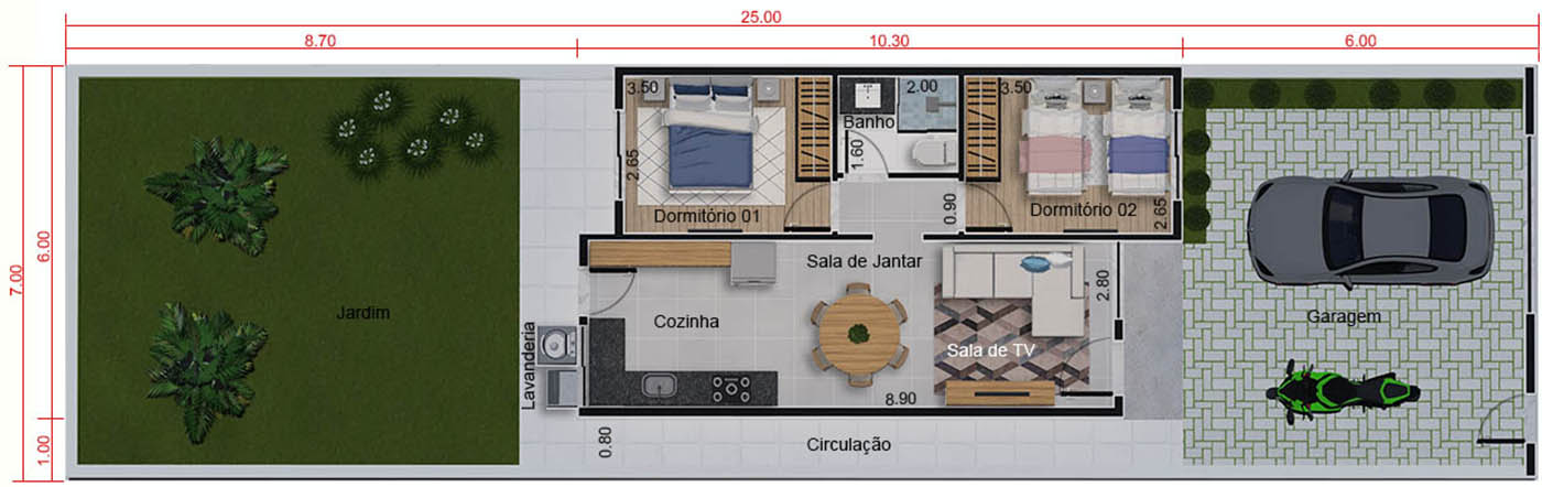 Small house design7x25