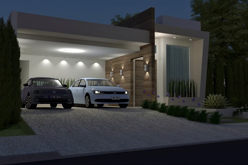 House plan with leisure area