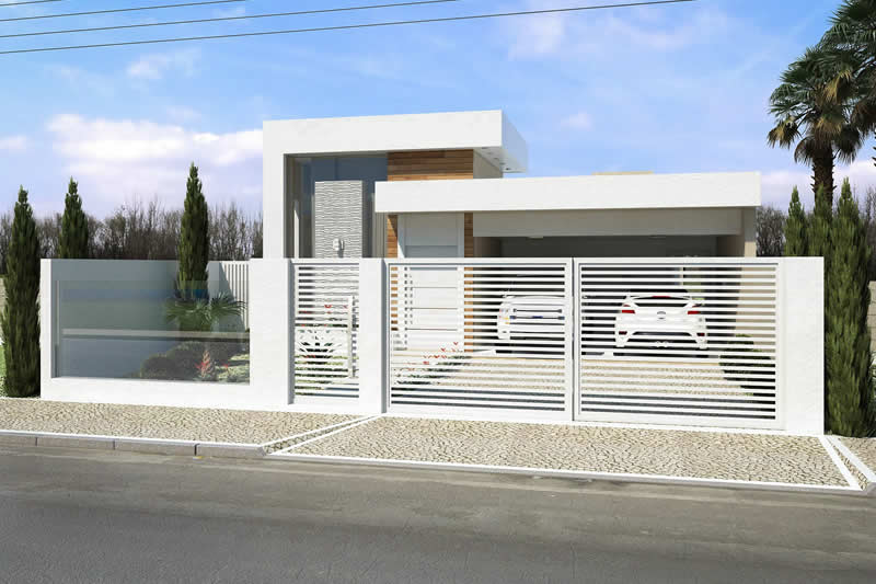House plan with glass wall