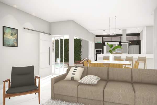 Ground floor house with swimming pool
