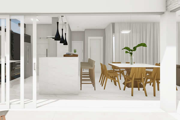 Ground floor house with swimming pool